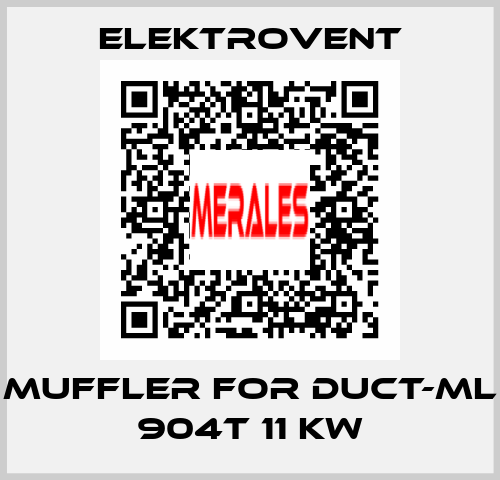 muffler for DUCT-ML 904T 11 kw ELEKTROVENT