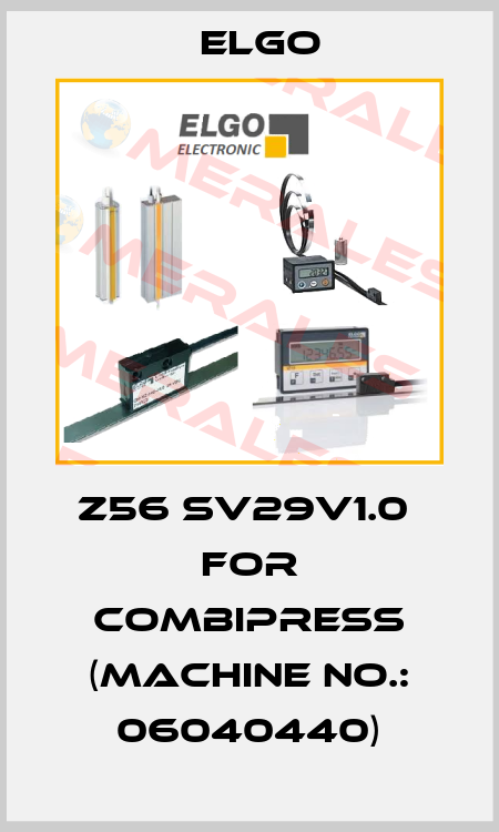 z56 sv29v1.0  for COMBIPRESS (Machine No.: 06040440) Elgo