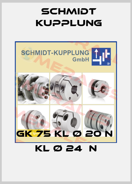 GK 75 KL Ø 20 N  KL Ø 24  N Schmidt Kupplung