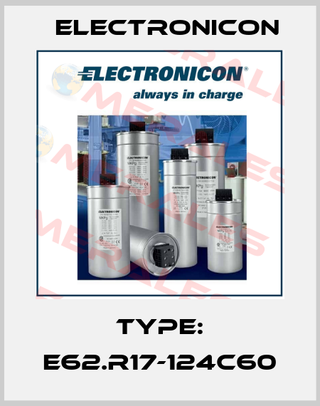 Type: E62.R17-124C60 Electronicon