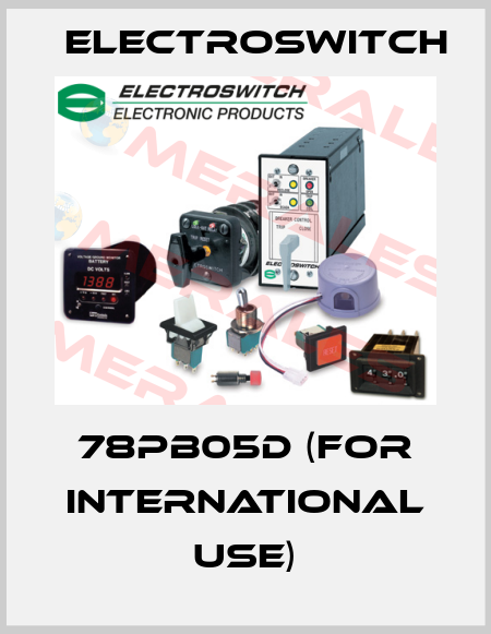 78PB05D (for international use) Electroswitch