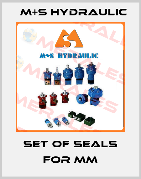 Set of seals for MM M+S HYDRAULIC