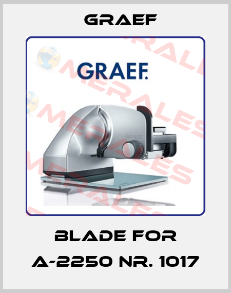 Blade for A-2250 Nr. 1017 Graef