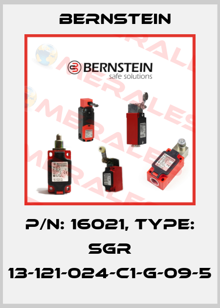P/N: 16021, Type: SGR 13-121-024-C1-G-09-5 Bernstein