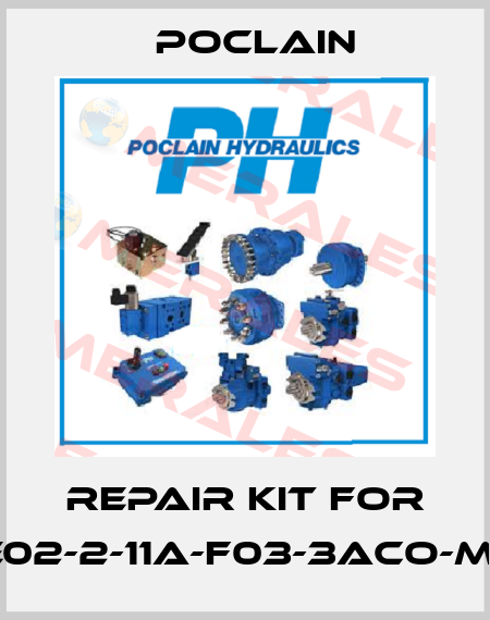 Repair kit for MSE02-2-11A-F03-3ACO-M000 Poclain