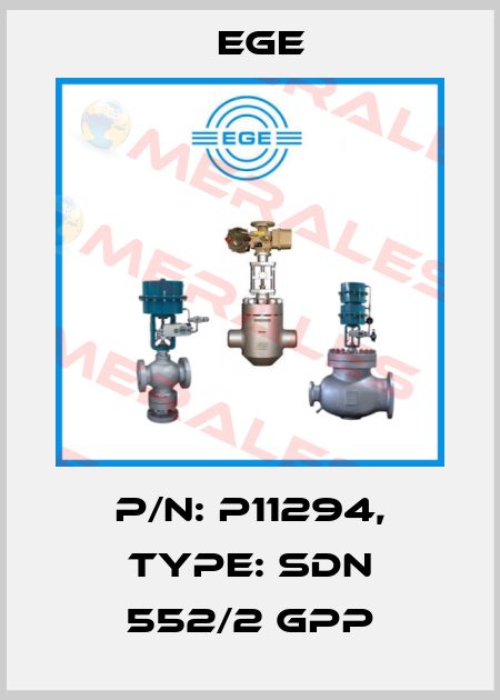 p/n: P11294, Type: SDN 552/2 GPP Ege
