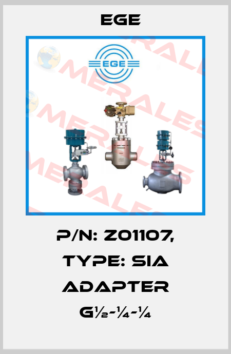 p/n: Z01107, Type: SIA Adapter G½-¼-¼ Ege