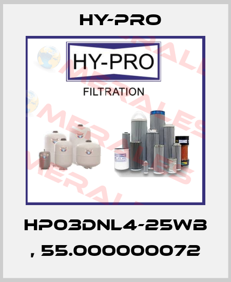 HP03DNL4-25WB , 55.000000072 HY-PRO