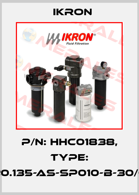 P/N: HHC01838, Type: HEK45-20.135-AS-SP010-B-30/65l/min. Ikron