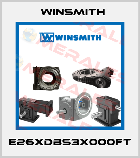 E26XDBS3X000FT Winsmith