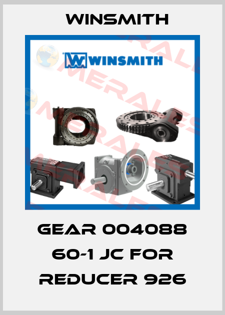 gear 004088 60-1 JC for reducer 926 Winsmith