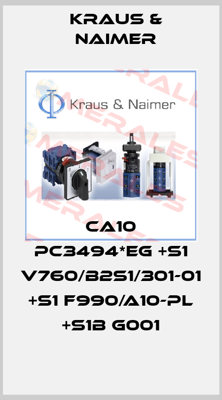 CA10 PC3494*EG +S1 V760/B2S1/301-01 +S1 F990/A10-PL +S1B G001 Kraus & Naimer