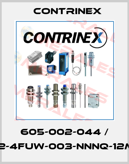 605-002-044 / S12-4FUW-003-NNNQ-12MG Contrinex