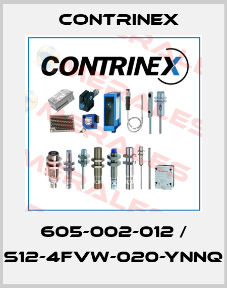 605-002-012 / S12-4FVW-020-YNNQ Contrinex