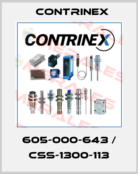 605-000-643 / CSS-1300-113 Contrinex