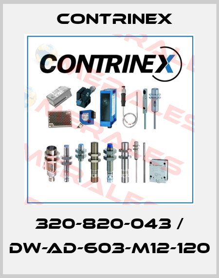 320-820-043 / DW-AD-603-M12-120 Contrinex