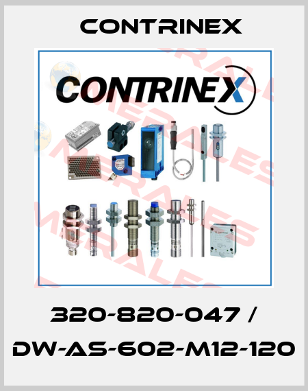320-820-047 / DW-AS-602-M12-120 Contrinex