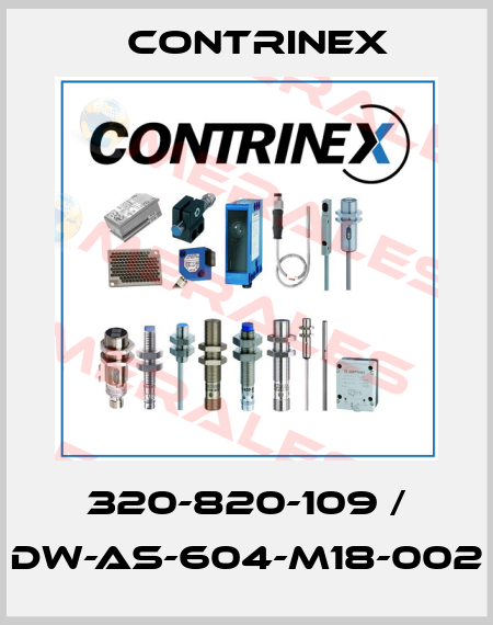 320-820-109 / DW-AS-604-M18-002 Contrinex