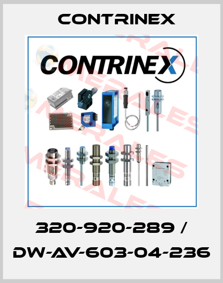 320-920-289 / DW-AV-603-04-236 Contrinex