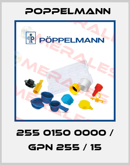 255 0150 0000 / GPN 255 / 15 Poppelmann