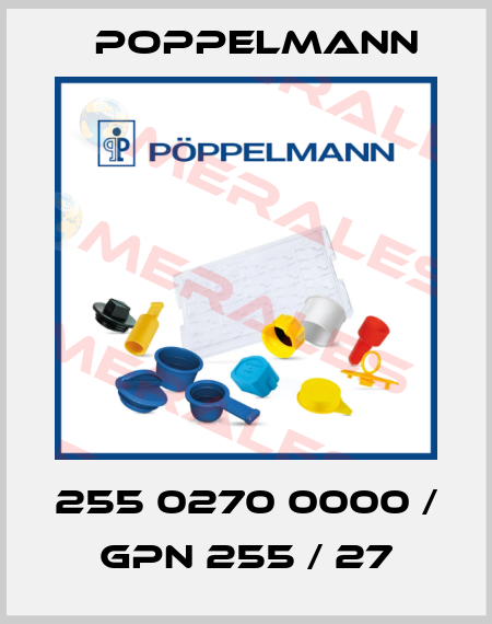 255 0270 0000 / GPN 255 / 27 Poppelmann