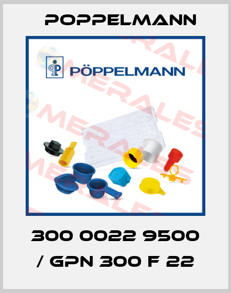 300 0022 9500 / GPN 300 F 22 Poppelmann
