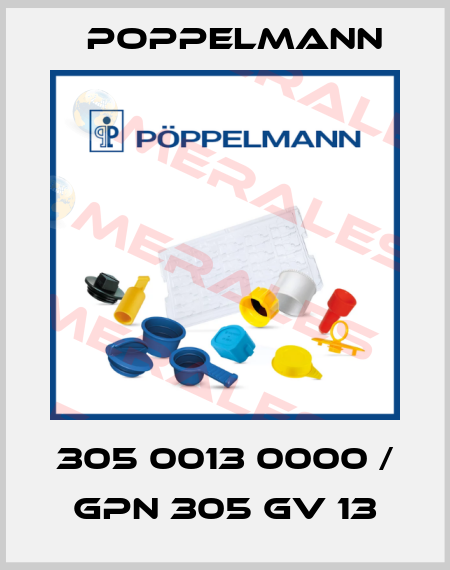 305 0013 0000 / GPN 305 GV 13 Poppelmann