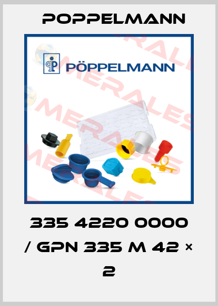 335 4220 0000 / GPN 335 M 42 × 2 Poppelmann