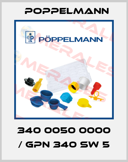 340 0050 0000 / GPN 340 SW 5 Poppelmann