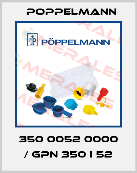 350 0052 0000 / GPN 350 I 52 Poppelmann