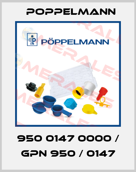 950 0147 0000 / GPN 950 / 0147 Poppelmann