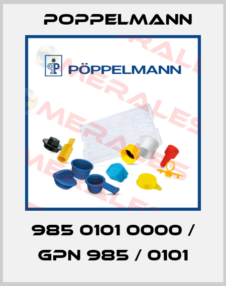 985 0101 0000 / GPN 985 / 0101 Poppelmann