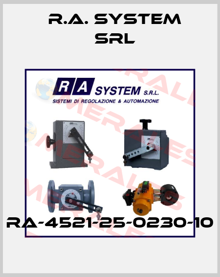 RA-4521-25-0230-10 R.A. System Srl