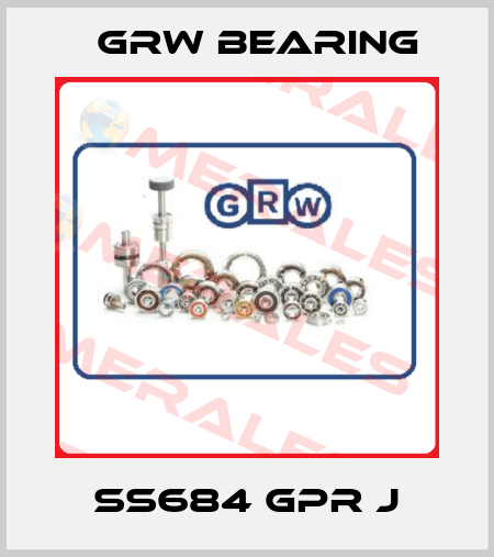 SS684 GPR J GRW Bearing
