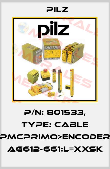 p/n: 801533, Type: Cable PMCprimo>Encoder AG612-661:L=xxSK Pilz