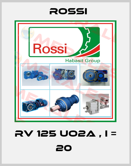 RV 125 UO2A , I = 20  Rossi