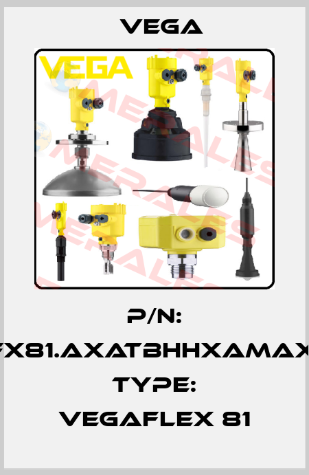 P/N: FX81.AXATBHHXAMAX, Type: VEGAFLEX 81 Vega