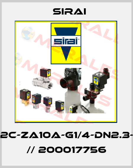 L321B02C-ZA10A-G1/4-DN2.3-24VAC // 200017756 Sirai