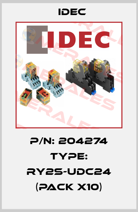 P/N: 204274 Type: RY2S-UDC24 (pack x10) Idec