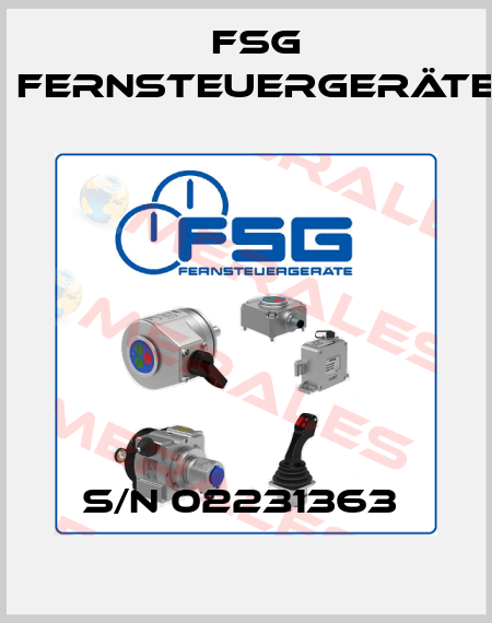 S/N 02231363  FSG Fernsteuergeräte