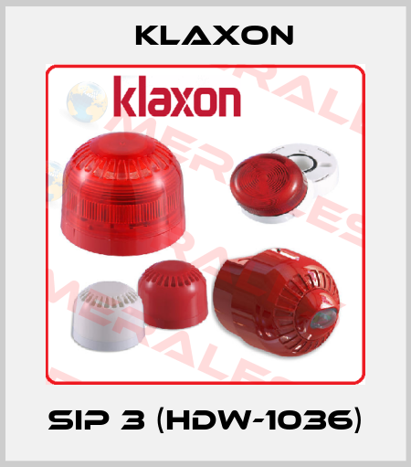 SIP 3 (HDW-1036) Klaxon