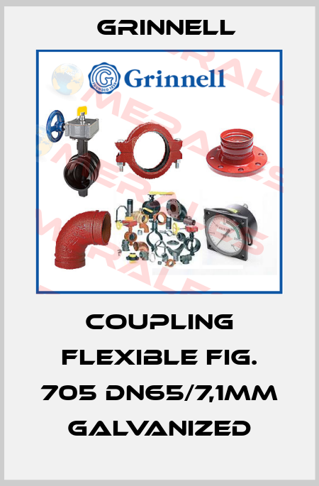 Coupling flexible Fig. 705 DN65/7,1mm galvanized Grinnell