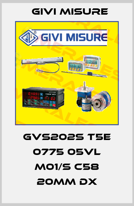 GVS202S T5E 0775 05VL M01/S C58 20mm dx Givi Misure