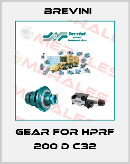 gear for HPRF 200 D C32 Brevini