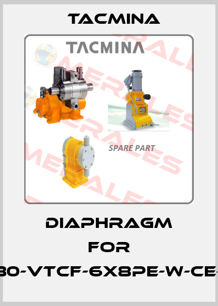 Diaphragm for PW-30-VTCF-6X8PE-W-CE-EUP Tacmina
