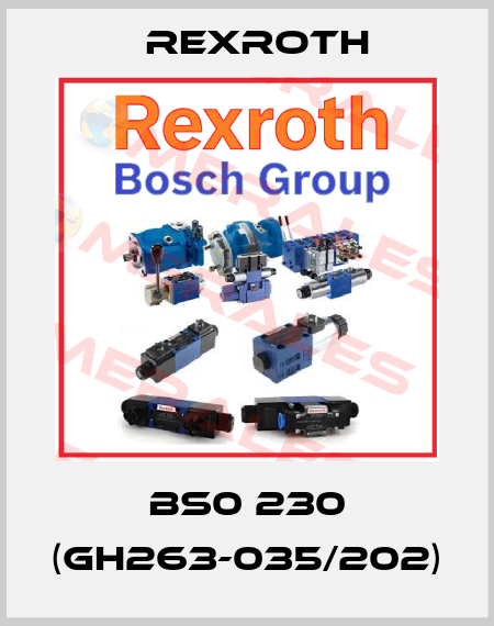 BS0 230 (GH263-035/202) Rexroth