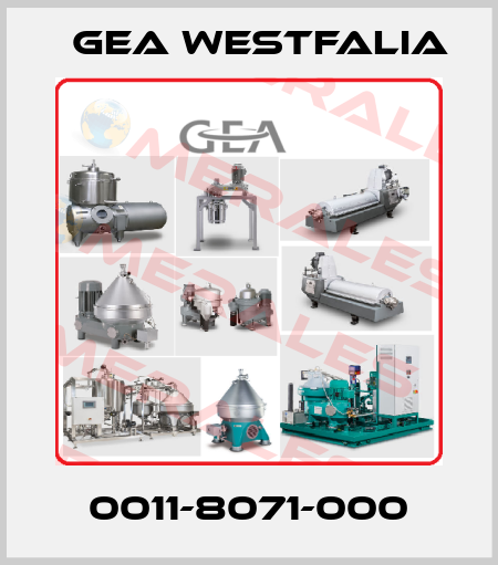 0011-8071-000 Gea Westfalia