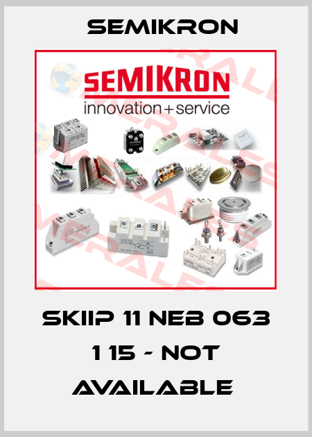 SKiiP 11 NEB 063 1 15 - not available  Semikron