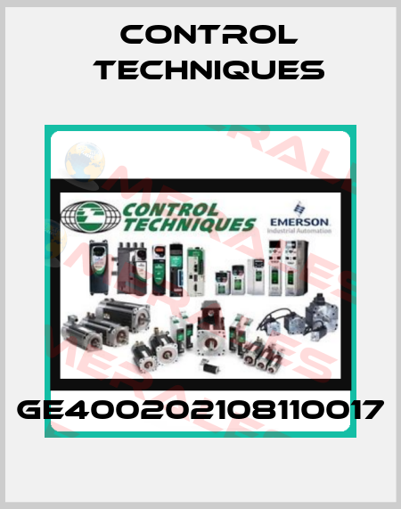 GE400202108110017 Control Techniques