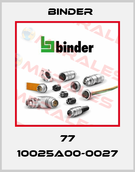 77 10025A00-0027 Binder